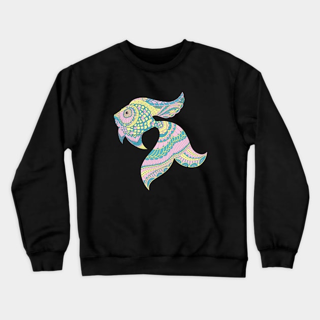 Fish Pattern Crewneck Sweatshirt by sportartbubble